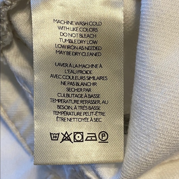 Anthropologie Pilcro Mid Rise Distressed Fit Boyfriend Jeans White Size 25 x 29” - Picture 7 of 14